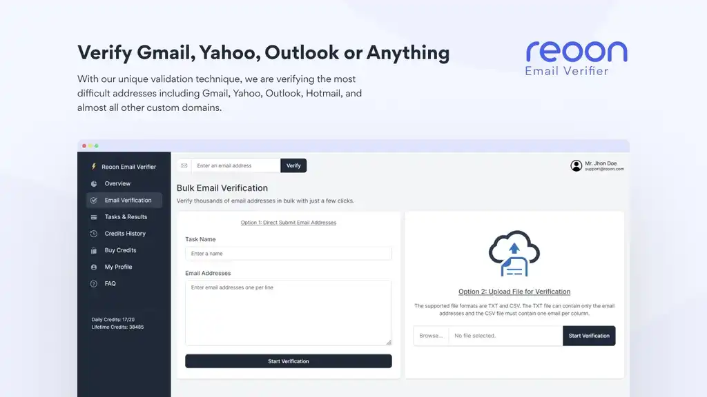 Reoon Email Verifier Lifetime Deal – Only $79 for the Best Email Verifier
