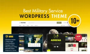 10 Best Military Service WordPress Themes – For Army & Veterans