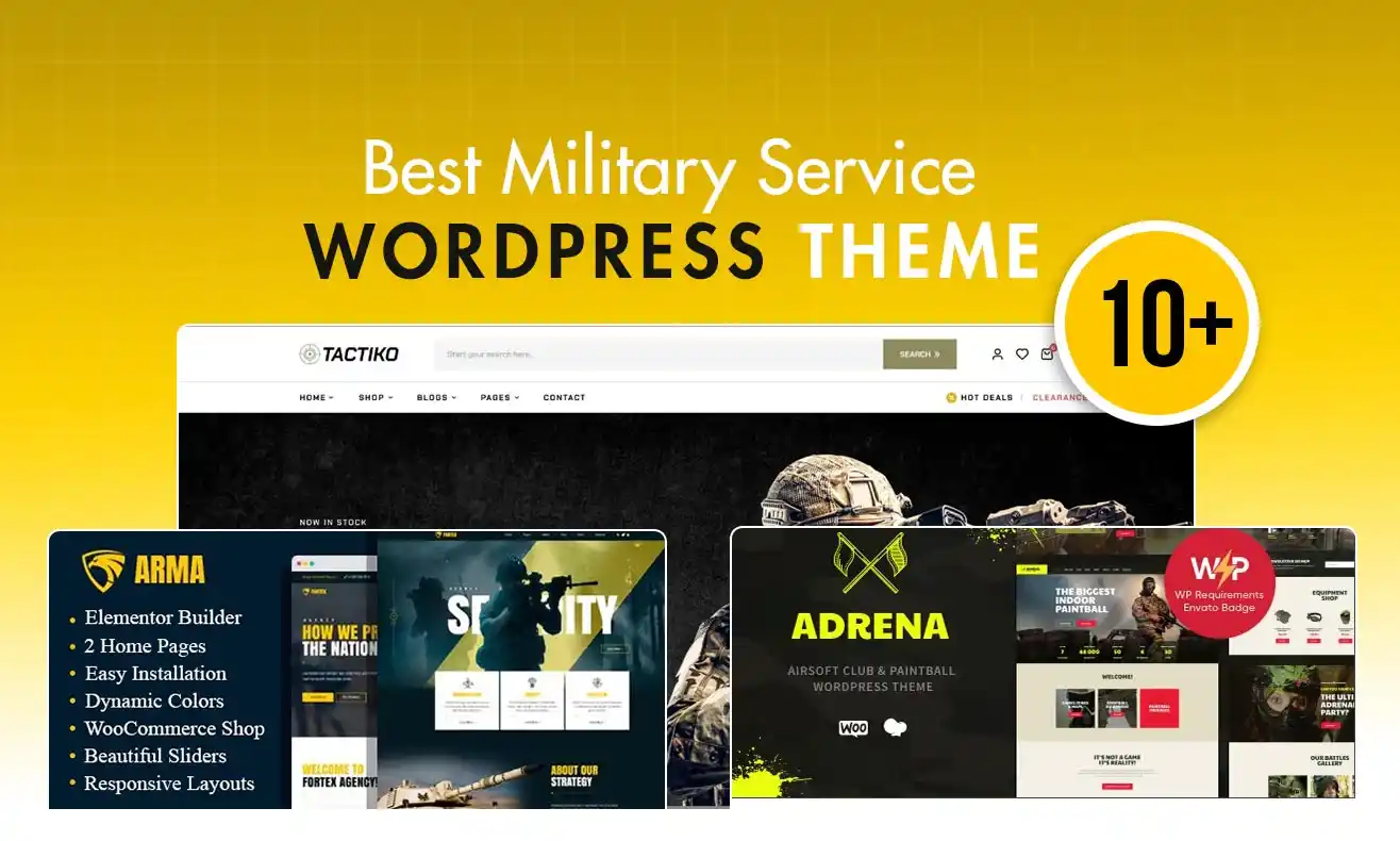 10 Best Military Service WordPress Themes – For Army & Veterans