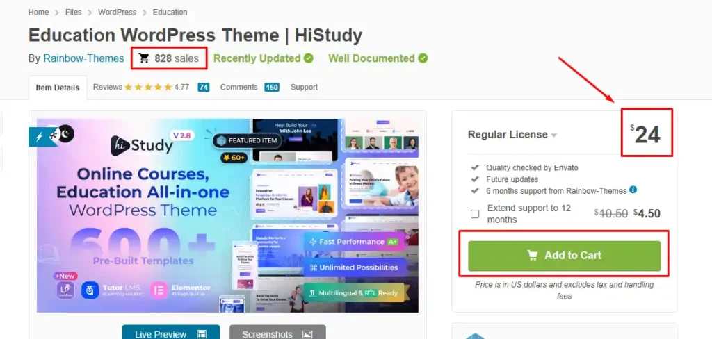 HiStudy WordPress Theme Review – Your Education Website Solution