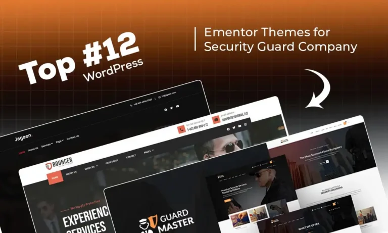Top Elementor Themes for Security Guard Company: Best 12 Picks