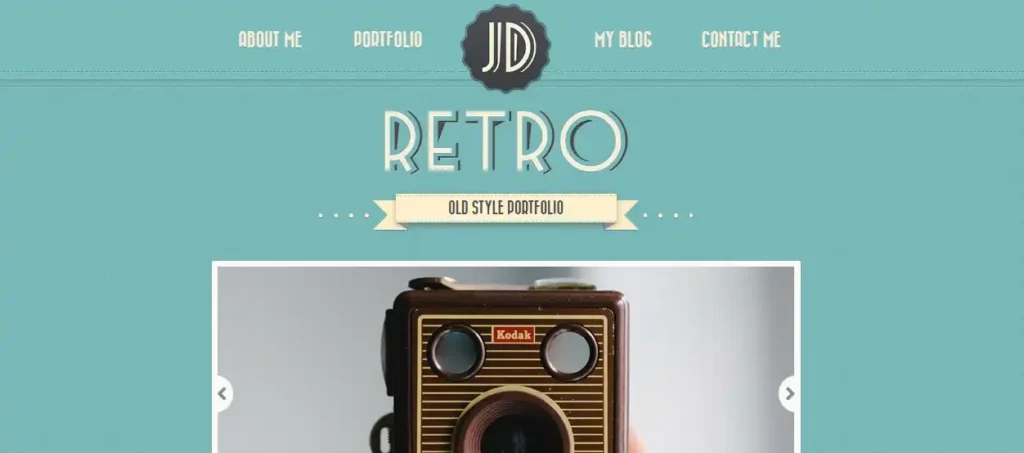 Retro Portfolio One Page Vintage WordPress Theme