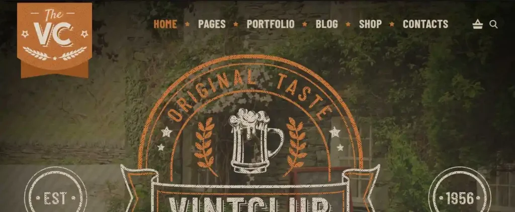 VintClub A Pub and Whisky Bar WordPress Theme