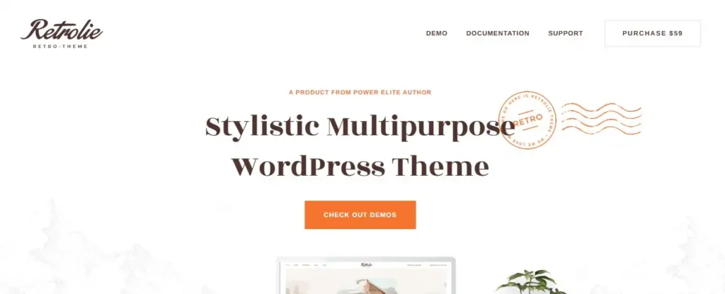 Vintage Retrolie Retro Multipurpose WordPress Theme