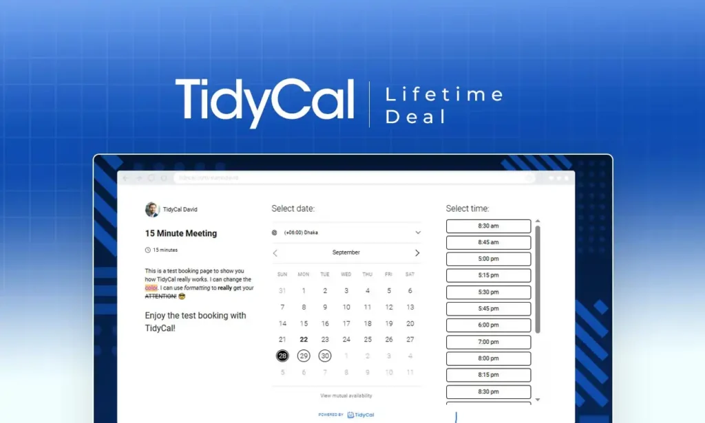 TidyCal Lifetime Deal